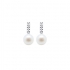 Carador - Boucles d'oreilles pendantes Perle et Or blanc 375/000 MPO27969-01