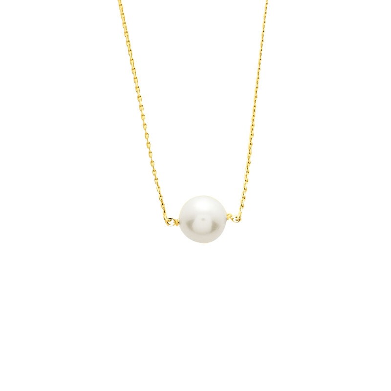 Collier Cable Perle de Culture OR 375/000 jaune 393017.P0