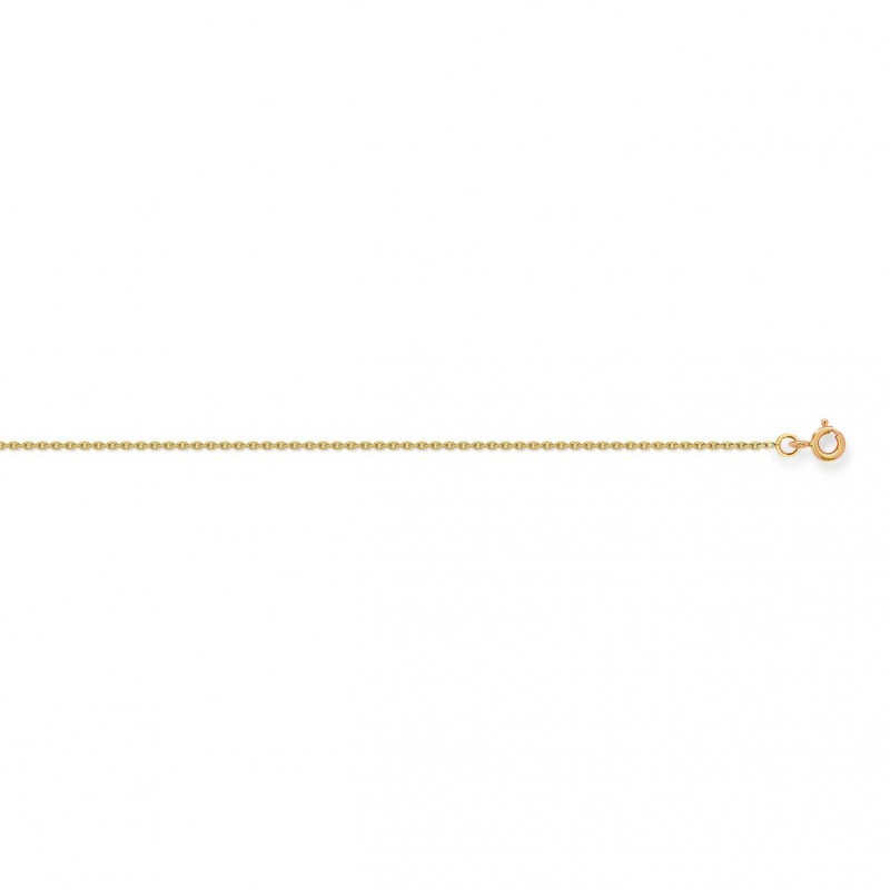 Carador - Collier en or 375/000 maille forçat diamantée