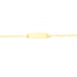 Carador - Gourmette bébé or jaune 375/000 maille chaval