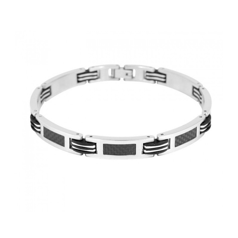 Bracelet phebus acier et carbone