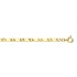 Carador - Collier or jaune 375/000 maille alternée ultra-plate